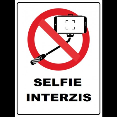 PLacuta pentru selfie interzis